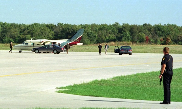 Security was extremely tight at the Springfield-Branson National Airport when Sheik Omar Abdel-Rahman (The Blind Sheik) was moved to the Federal Medical Center for Prisoners in 1995. (Photo Copyright John S. Stewart/LEFTeyeSTORIES.com)