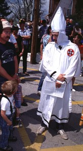 The KKK was more of a curiosity in the Ozarks towns where they tried to recruit members in the 1980's and '90's. (Photo Copyrighted by John S. Stewart/LEFTeyeSTORIES.com)
